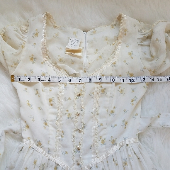 Gunne Sax by Jessica Vintage Maxi Prairie Dress - Picture 6 of 14